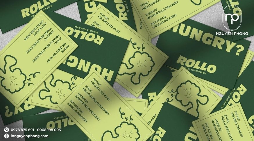 Mẫu thiết kế logo tạp hóa trên card visit